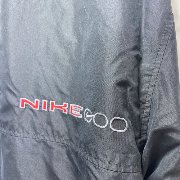Nike 600‎ Mens Windbreaker Jacket Black & Gray XL Winter Warm - Picture 6 of 13